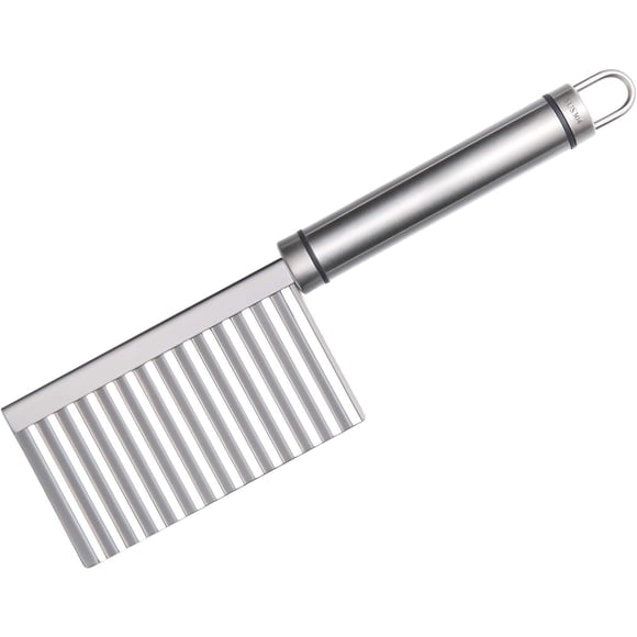 The Artisan's Choice: Crinkle Cutter With Stainless Steel Blade And Ergonomic Handle, Precision Cutting For Restaurant-style Waffle Fries And More
