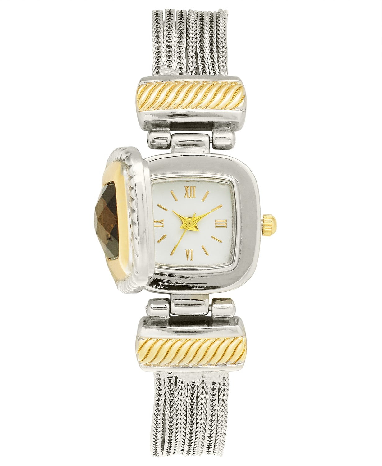 Charter Club Silver Toned Crystal Accent Bracelet Watch Charter Club Watch - Etsy main image 2