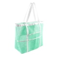 thumbnail image 2 of Beach Bag With Mini Pocket Beach Tote Bags Swimming Pool Foldable Mesh Bags Green, 2 of 9