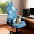 thumbnail image 3 of Xixirimido Gaming Chair Covers Slipcovers, 4-Piece Stretchable Elastic Computer Reclining Gaming Chair Seat Cover with Armrest Covers, Sea Turtle Starfish Blue, 3 of 8