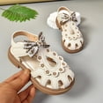 thumbnail image 5 of Viluyesy Girls Casual Spring Summer Sandals Soft Sole Closed Toe Princess Style Sandals for Toddlers and Kids Beige Size 9.5 M, 5 of 10