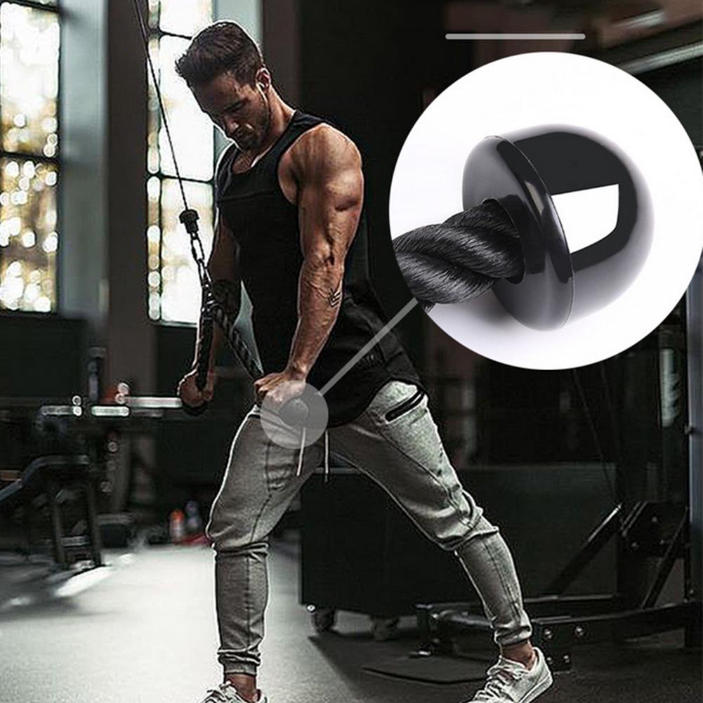 Black Biceps Triceps Muscle Pull Rope Drawstring Home Gym Exercise Fitness
