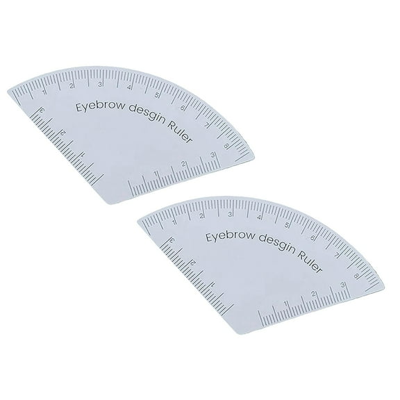 2PCS Reusable Eyebrow Drawing Ruler - Fast Microblading Mapping Tool, Accurate Shaping Makeup Supplies for Home & Salon Use