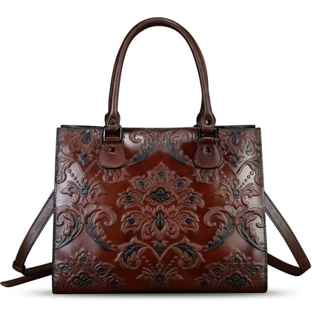 Genuine Leather Purses and Handbags Women Tote Bag Vintage Shoulder Bag Satchel