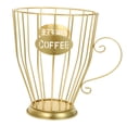 thumbnail image 4 of WASHWEPE Coffee Container 1Pcs Golden Iron for Counter Storage and Organization in Kitchen 15.7X5.9X7.5in, 4 of 8