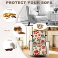 thumbnail image 5 of Yuyamidu Christmas Paw Lazy Boy Recliner Covers Waterproof Stretch Reclining Cover with Elastic Straps Easy to Install Single-Seater Sofa Slipcovers Retro Furniture Protector, 5 of 7