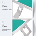 thumbnail image 5 of envoltorios de silicona para tazas de sublimación, 11 oz, envoltorios para tazas de sublimación en 3D, envoltorios de silicona para tazas, color verde, 5 of 5