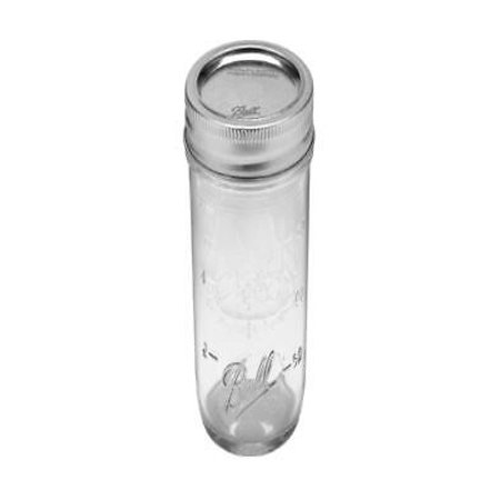 Ball 60000 Regular Mouth Mason Jars, Half Pint (8 Oz), Box Of 12