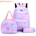 thumbnail image 2 of Mochila con correa ajustable para ordenador portátil para mujer, morral de viaje de nailon con gradiente bonito para el trabajo, escuela y viaje, 3 unidades por juego Fivean unisex, 2 of 2