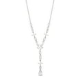 thumbnail image 3 of Believe by Brilliance Fine Silver Plated Cubic Zirconia Y Drop Necklace, 18" +2", 3 of 3