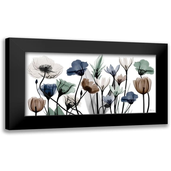 Koetsier, Albert 14x9 Black Modern Framed Museum Art Print Titled - Floral Neutrals 1