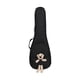 thumbnail image 3 of Bolsa para ukelele, funda para guitarra, resistente al agua, con acolchado grueso, mochila de hombro para ukelele negro, 3 of 9