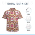thumbnail image 7 of High Quality Hawaiian Shirts for Men Short Sleeve Aloha Beach Shirt Floral Summer Casual Button Down Shirts Blouses, 7 of 7