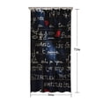thumbnail image 5 of Math Equations Algebra Blue Pattern Shower Curtain 36"x72" ,Bathroom Decorative Shower Curtains Set with 12 Hooks,Modern Waterproof Washable Shower Curtain, 5 of 6