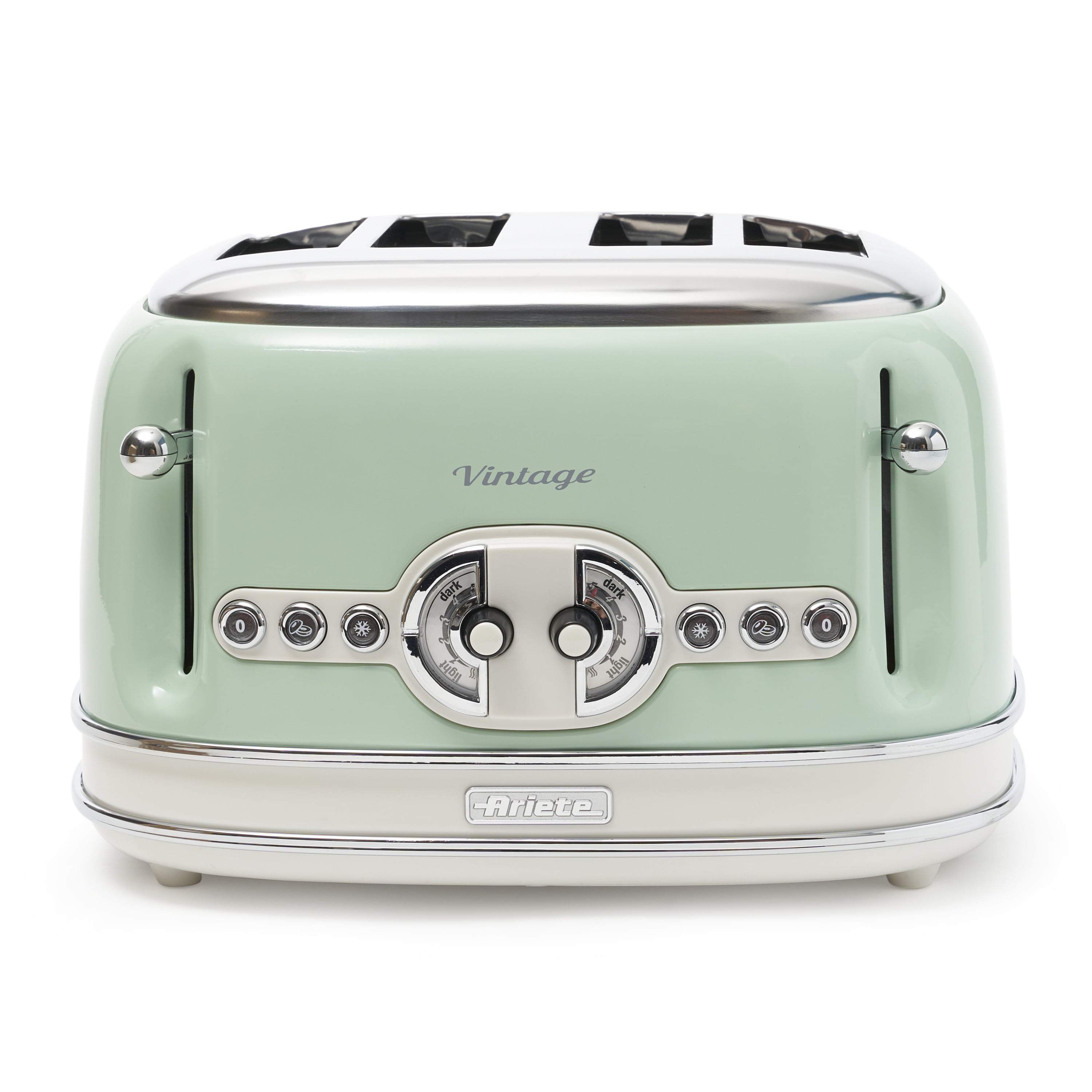 Ariete Vintage Toaster Green 2 Slices With Pliers