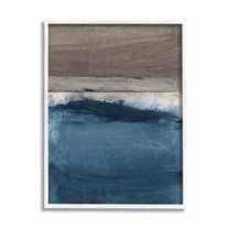 Stupell Midnight Sky Murky Abstract Painting Abstract Painting White Framed Art Print Wall Art