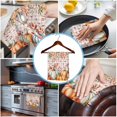 thumbnail image 3 of Thanksgiving Eucalyptus Kitchen Towels Set of 4, Water Absorbent Dish Towel, Fall Pumpkins Autumn Retro Plaid Decorative Hand Towels - Quick Drying Cloth for Cooking Baking, 18x28 Inch, 3 of 8
