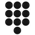thumbnail image 1 of Universal Car Door Shock Absorber Gaskets, Anti Collision Pad Accessories Auto Soundproof Decoration Absorber Cushion Thickening Sticker 10pcs, 1 of 8
