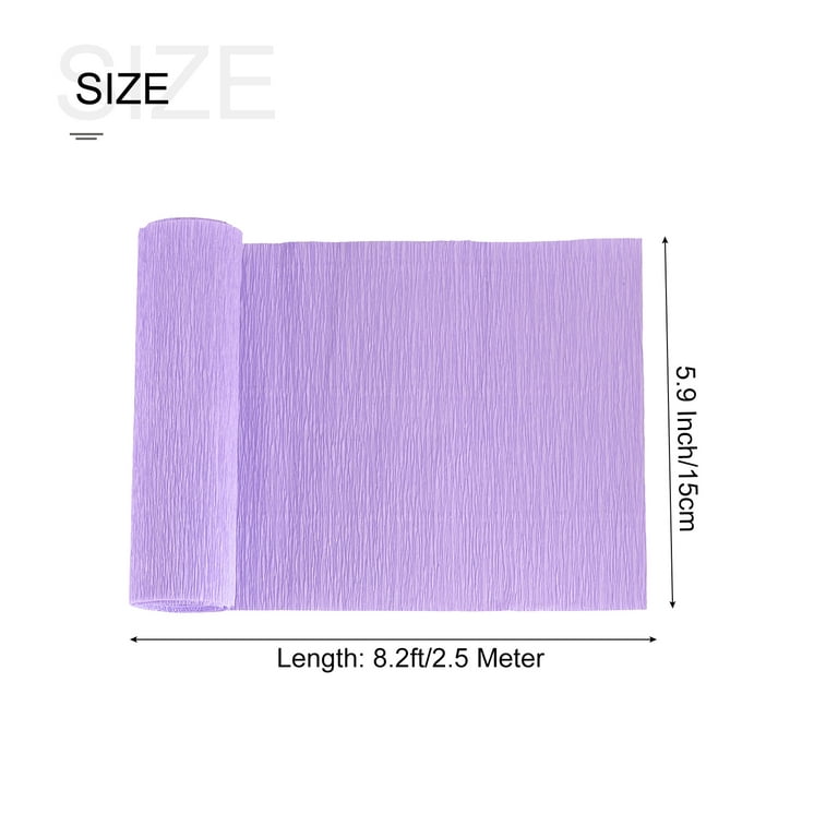 Crepe Paper 3 Rolls 7.5ft in 3 Colors (Light Purple,Light Pink,Fuchsia)