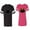Men Black / Women Pink, variant on Matching Couple Cotton Jerseys (Men Black / Women Black) (Men S / Women S)