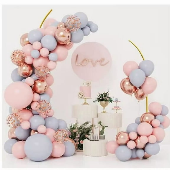 Balloon Arch Kit Stand Free Bending Shape 21.5&45 inch Half Arch Balloon Column Stand with Base Backdrop Decoration for Wedding, Birthday, Baby Showers, Halloween Decorations