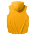 thumbnail image 6 of Men's Workout Hooded Tank Tops Sleeveless Gym Training Hoodies Bodybuilding Muscle Cut Off T Shirt with Drawstring, 6 of 6
