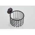 thumbnail image 5 of Cesta Para Papel Higiénico Montada En La Pared, Organizador De Almacenamiento Para Baño, Color Negro Antiguo, Bronce Aceitado, 5 of 5