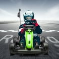 thumbnail image 6 of 24V Go Kart,Electric Drift Kart Car with Length Adjustable Seat,Outdoor Ride on Toy with Speed Mode,Go Cart for Kids 6-12 Years Old,8.5 MPH, 6 of 7