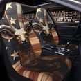 thumbnail image 2 of Uemuo Deer American Flag Vintage Pattern Car Seat Covers for Front Seats Waterproof Seat Covers for Cars, Universal Auto Front Seats Protector Fits for Car-1, 2 of 6