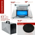 thumbnail image 5 of Portable Hobby Airbrush Paint Spray Booth Kit Exhaust Filter LED Light Set Model, 5 of 7