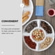 thumbnail image 4 of EeaseMX Bandeja de melamina para servir alimentos, plato de comida con 5 compartimentos, plato sencillo para almacenar frutas, 4 of 7
