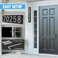 thumbnail image 3 of Amgo Personalized Flush Mount House Numbers Address Street Sign Plaque in Vertical/Horizontal, Aluminum Modern Front Door Sign - Made In USA (Custom Plate & Fonts Colors/Numbers), 3 of 7