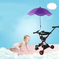 thumbnail image 3 of 14 Inch Baby  Parasol, Universal Baby Carriage Umbrella With Clamp, 360 Degree Adjustable  Protection Baby  Umbrella, Foldable Waterproof  Sun Shade, 3 of 8