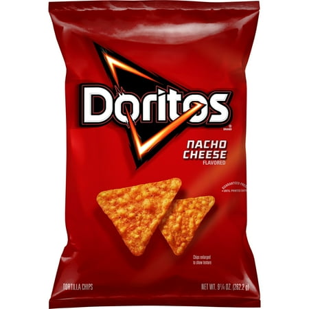 (1PACK),Doritos Nacho Cheese Flavored Tortilla Chips