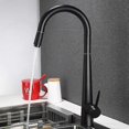 thumbnail image 4 of Brushed Gold Kitchen Faucet Single Hole Pull Out Spout Kitchen Sink Mixer Tap Stream Sprayer Head Rose Gold /black Mixer Tap, 4 of 5