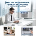 thumbnail image 2 of 10000 BTU Window Air Conditioner – Energy Efficient Cooling with Remote, 3 Speeds, Quiet Operation, Digital Display, 24H Timer, Auto Restart, Washable Filter, Fits 23-36" Windows, Cools 450 Sq.Ft, 2 of 9