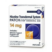 Habitrol Nicotine Transdermal System Patch | Stop Smoking Aid | Step 2 (14 mg) | 7 Patches (1 Week Kit)