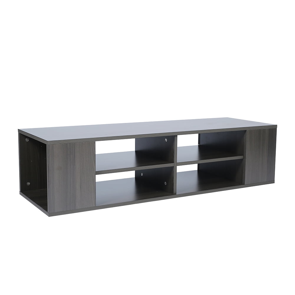 Private Jungle Wall-Mounted Media Console, Height-Adjustable Floating TV Stand