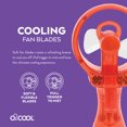 thumbnail image 4 of O2COOL 2" Battery Powered Deluxe Personal Misting Fan, Red, 4 of 6