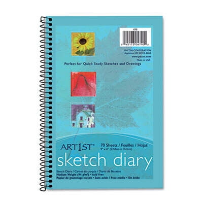 A6 Sketch Pad White Drawing Artist Paper GUMMED Book 50 Sheets 100 Pages 