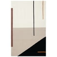 thumbnail image 5 of SAFAVIEH Fifth Avenue Dawa Abstract Area Rug, Ivory/Black, 4' x 6', 5 of 6
