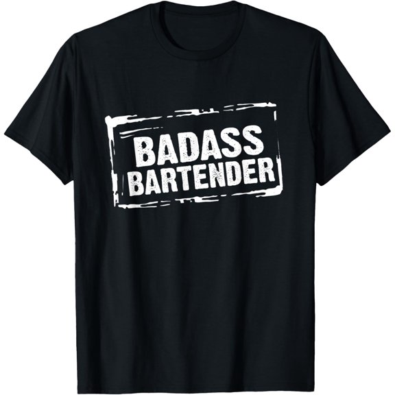 Badass Bartender Tee Pub Beer Shots Bartenders Gifts T-Shirt
