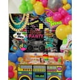 thumbnail image 3 of Custom 90s House Party Backdrop Hip Hop 80's 90's Theme Party Decorations Graffiti Brick Wall Fresh Prince Retro Music Rock Punk 90s Background Banner Photo Studio Props(7x5ft), 3 of 8