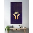 thumbnail image 2 of Witchcraft, Moon Poster Wall Art, Modern Wall Decor For Living Room Bedroom, 12x18 UNFRAMED, 2 of 3