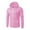 Pink, variant on Mens Zip Up Hoodie with Pockets Long Sleeve Full-Zip Hooded Sweatshirt Drawstraing Jacket with Pockets
