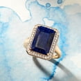 thumbnail image 5 of Ross-Simons 7.00 Carat Sapphire and .20 ct. t.w. Diamond Ring in 14kt Yellow Gold, Women's, Adult, 5 of 6