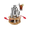 thumbnail image 2 of stanreset Bartender Kit with Stylish Bamboo Stand Stainless Steel Cocktail Shaker Set for Mixed Drink, 2 of 6