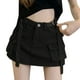 thumbnail image 1 of Gibobby mini faldas de tul mujer Falda vaquera corta de cintura(Negro, M), 1 of 5