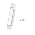 thumbnail image 4 of Manija de puerta de instalación con tornillos Manija de puerta Tiradores de cajón de metal de aleación de aluminio para Plata, 4 of 9