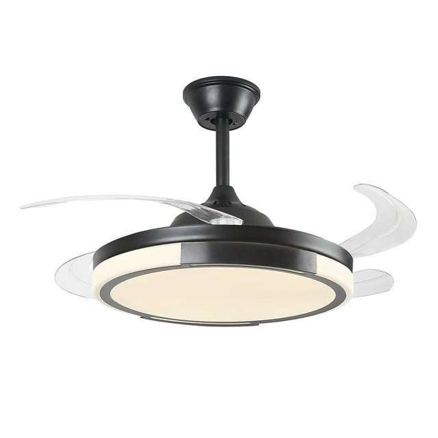 Lampara Ventilador de Techo LED Iris Luxica Lighting Negro